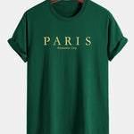 Regular Fit Paris Slogan Cotton T-Shirt
