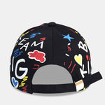 Hip Hop Graffiti Sun Slogan Pattern Baseball Cap