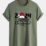 Regular Fit Family Christmas 2024 Print Cotton T-Shirt