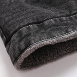 Teddy Lined Washed Denim Jacket