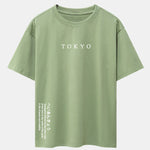 Tokyo Slogan Print Drop Shoulder Oversize T-Shirt