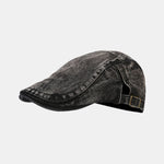 Vintage Denim Painter Beret Cap