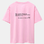 Slogan Back Print Drop Shoulder Oversize T-Shirt