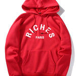 Rich Paris Print Hoodie