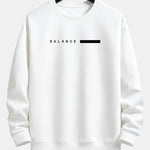 Balance Stripe Print Relax Fit Sweatshirt