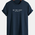 Regular Fit Be The Light Print Cotton T-Shirt