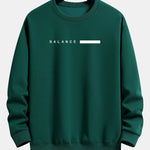 Balance Stripe Print Relax Fit Sweatshirt