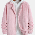 Notched Lapel Teddy Coat