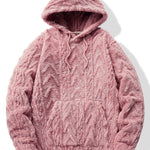 Geometric Jacquard Teddy Hoodie & Jogging Pants