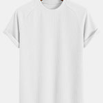 Muscle Fit Ribbed Raglan Sleeve T-Shirt