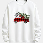Christmas Truck Print Relax Fit Sweatshirt