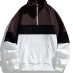 Color Block Quarter Zip Sweatshirt