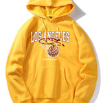 Los Angeles Basketball Print Hoodie