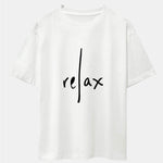 Relax Print Drop Shoulder Oversize T-Shirt