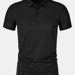 Solid Mesh Polo Shirt