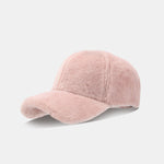 Faux Rabbit Fur Plush Warm Baseball Cap