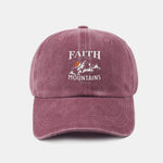 Sunrise Mountain Climbing Pattern Classic Retro Washed Cotton Baseball Cap