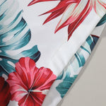 Tropical Floral Print Button Up Shirt