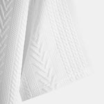Oversize Geometric Jacquard V-neck T-Shirt