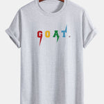 Regular Fit Goat Print Cotton T-Shirt