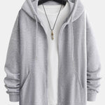 Basic Relax Fit Zip Hoodie