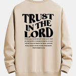 Trust In The Lord Print Relax Fit Sweatshirt
