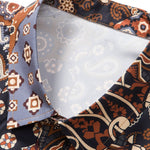 Paisley Patchwork Print Button Up Shirt & Shorts