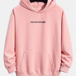 Slogan Print Relax Fit Hoodie