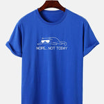 Nope Not Today Cat Print T-Shirt