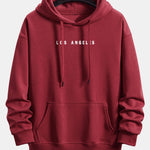 Los Angeles Print Relax Fit Hoodie