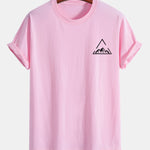 Regular Fit Mountain Print Cotton T-Shirt
