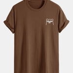 Regular Fit Bear With Sunglasses Print Cotton T-Shirt