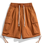 Drawstring Hem Cargo Shorts
