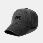 Cat Pattern Casual Washed Cotton Baseball Cap