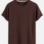 Basic Slim Fit Ribbed T-Shirt