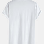 Cherry Blossoms Print Cotton Arc Hem T-Shirt
