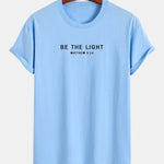 Regular Fit Be The Light Print Cotton T-Shirt