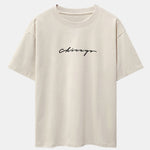 Chicago Print Heavy Weight Oversize T-Shirt