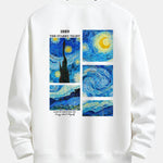 Starry Sky Back Print Relax Fit Sweatshirt