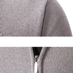 Zip Up Baseball Collar Sweater
