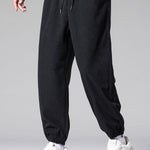 Corduroy Drawstring Jogging Pants