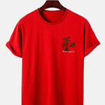 Hawaii Island Palm Tree Print T-Shirt