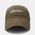 Personalized Letter Embroidery Washed Cotton Baseball Cap