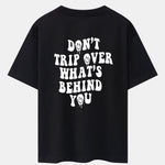 Slogan Back Print Oversize T-Shirt & Corduroy Shorts