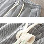 Drawstring Crosscut Corduroy Shorts