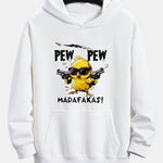 PEW PEW MADAFAKAS Chicken Print Relax Fit Hoodie