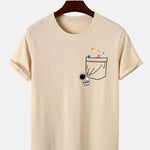 Astronaut Space Pocket Print T-Shirt