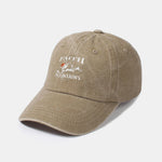 Sunrise Mountain Climbing Pattern Classic Retro Washed Cotton Baseball Cap
