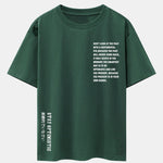 Slogan Print Drop Shoulder Oversize T-Shirt