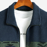 Aztec Print Patchwork Teddy Fleece Coat